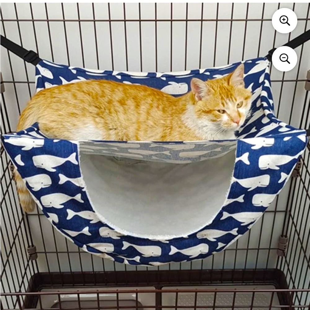 Fleece Lined Hammock with crate clips